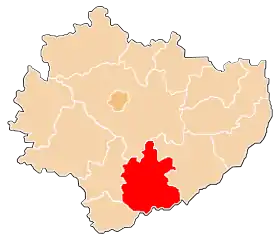 Localisation de Powiat de Busko