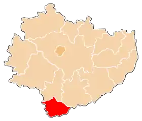 Localisation de Powiat de Kazimierza