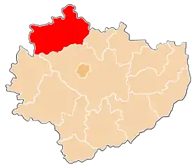 Localisation de Powiat de Końskie