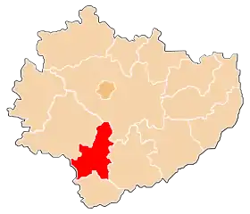 Localisation de Powiat de Pińczów