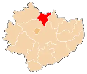 Localisation de Powiat de Skarżysko
