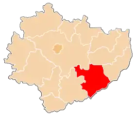 Localisation de Powiat de Staszów