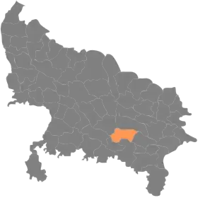 Localisation de District de Pratapgarh  प्रतापगढ़ ज़िला