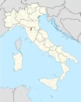 Localisation de Province de Prato