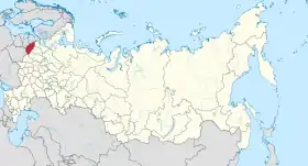 Localisation de Oblast de Pskov