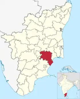 Localisation de District de Pudukkottai