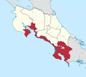 Localisation de Puntarenas