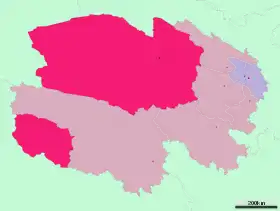 Localisation de Préfecture autonome mongole et tibétaine de Haixi