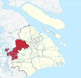 Localisation de Qīngpǔ Qū
