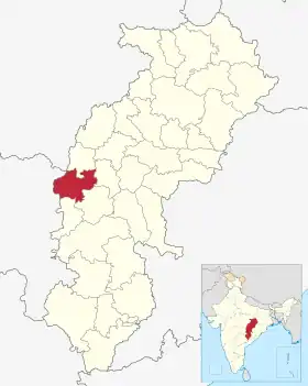Localisation de District de Rajnandgaon