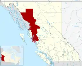 Localisation de District régional de Kitimat-Stikine