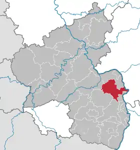 Localisation de Arrondissement d'Alzey-Worms