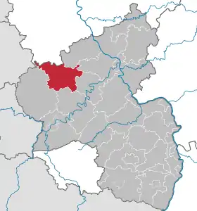 Localisation de Arrondissement de Vulkaneifel