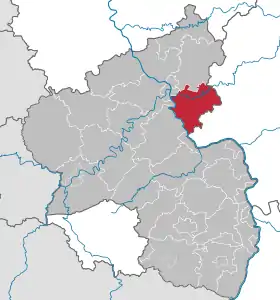 Localisation de Arrondissement de Rhin-Lahn