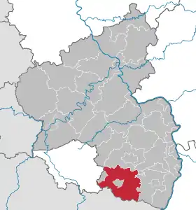 Localisation de Arrondissement du Palatinat-Sud-Ouest