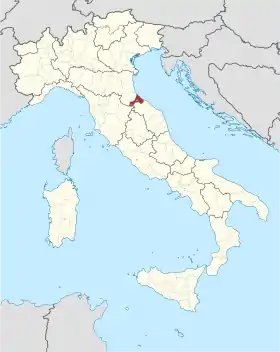 Localisation de Province de Rimini