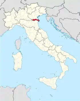 Localisation de Province de Rovigo