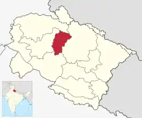 Localisation de District de Rudraprayag