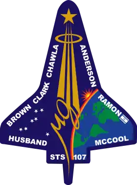 Insigne de la mission STS-107.