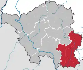 Localisation de Arrondissement de Sarre-Palatinat