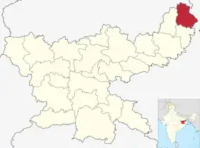 Localisation de District de Sahebganj