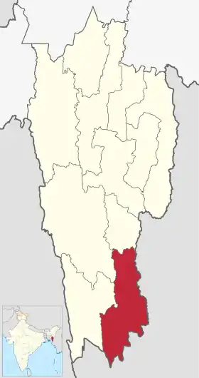 Localisation de District de Saiha