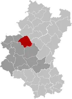 Localisation de Saint-Hubert