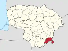 Localisation de Municipalité du district de Šalčininkai