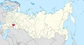 Localisation de Oblast de Samara