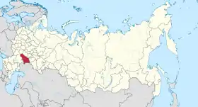 Localisation de Oblast de Saratov