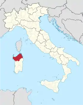 Localisation de Province de Sassari