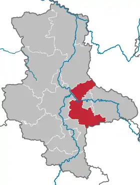 Localisation de Arrondissement d'Anhalt-Bitterfeld