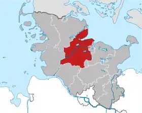 Localisation de Arrondissement de Rendsburg-Eckernförde
