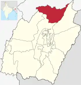 Localisation de District de Senapati