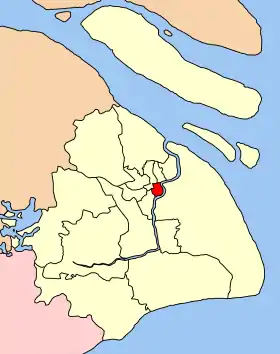 Localisation de Huángpǔ Qū