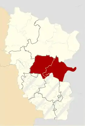 Localisation de Raïon de Chtchastia
