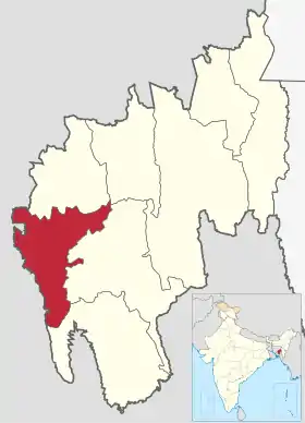 Localisation de District de Sipahijala
