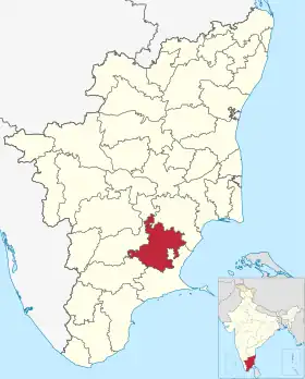 Localisation de District de Sivaganga