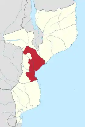 Localisation de Province de Sofala