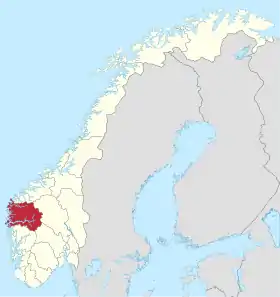 Localisation de Sogn og Fjordane