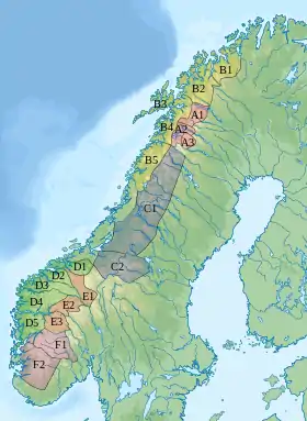 Skarvheimen correspond à la zone E3.