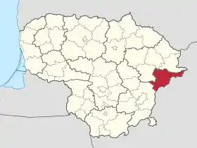 Localisation de Municipalité du district de Švenčionys