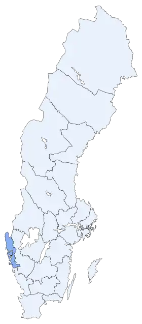 Localisation de Comté de Göteborg et Bohus