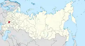 Localisation de Oblast de Tambov