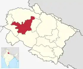 Localisation de District de Tehri Garhwal