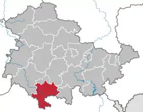 Localisation de Arrondissement de Hildburghausen