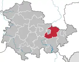 Localisation de Arrondissement de Saale-Holzland