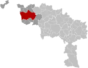 Localisation de Tournai