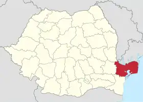 Localisation de Județ de Tulcea