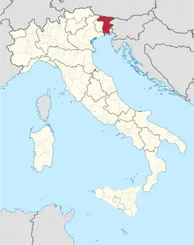 Localisation de Province d'Udine